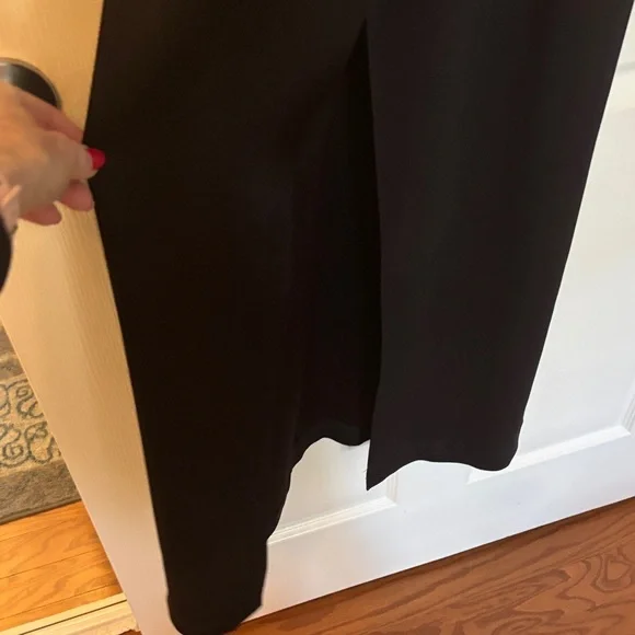 NWOT Halston Heritage Black Cowl Neck Gown - Picture 6 of 8